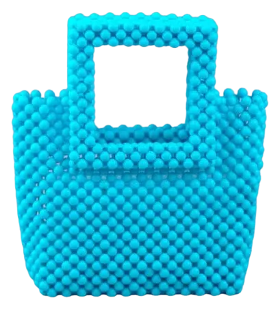 Emma Lime Green Beaded Tote