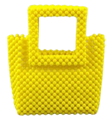 Emma Lime Green Beaded Tote