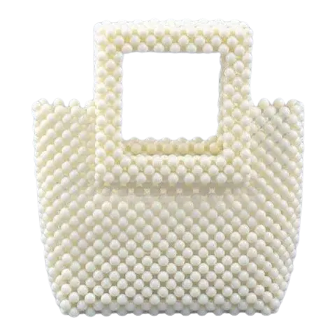 Emma Lime Green Beaded Tote