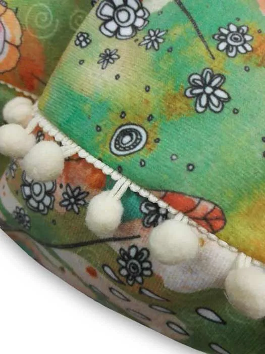 Feathers, Flowers, Showers' Pom Pom Pillows