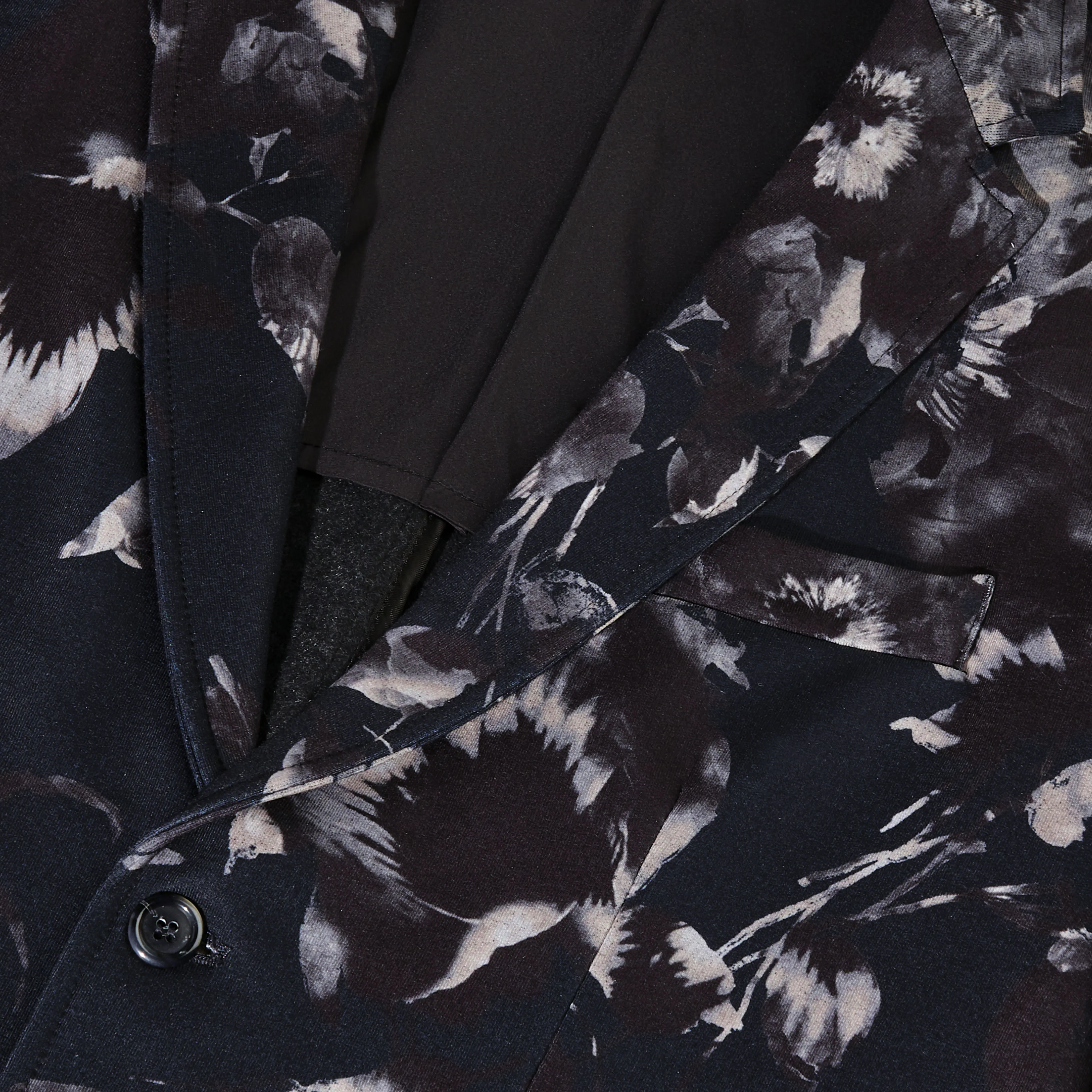 Floral Printed Two Button Blazer