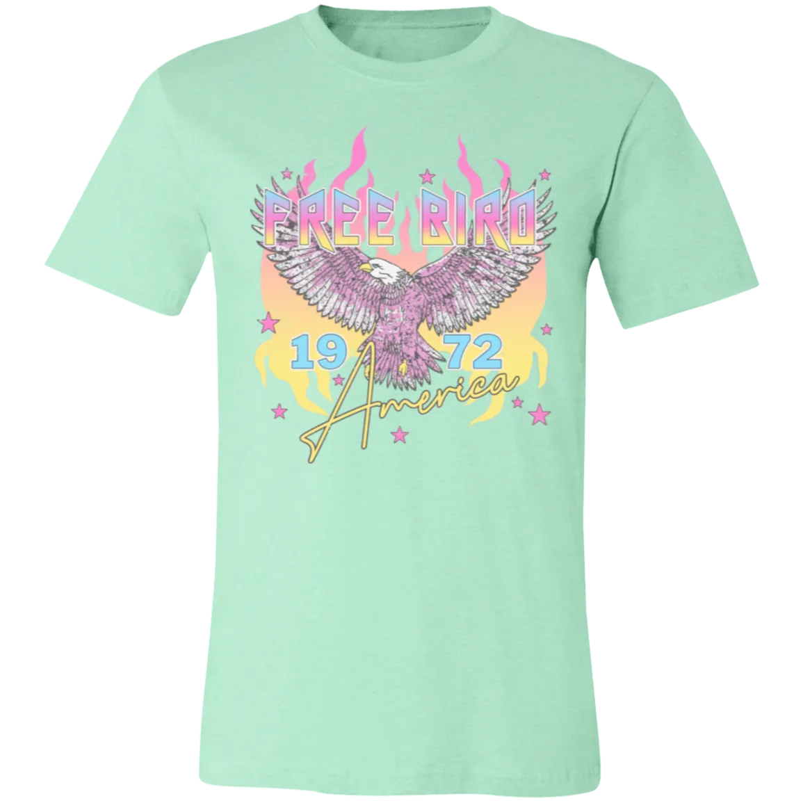 Freebird Vintage Bella Canvas Tee – Retro Rock-Inspired Style for Everyday Freedom