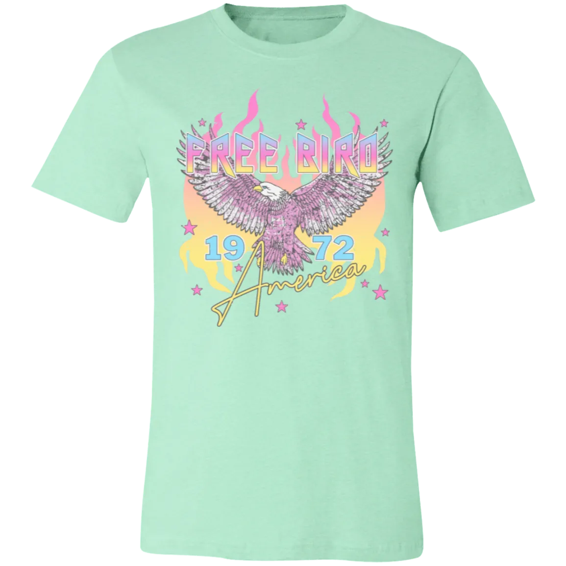 Freebird Vintage Bella Canvas Tee – Retro Rock-Inspired Style for Everyday Freedom