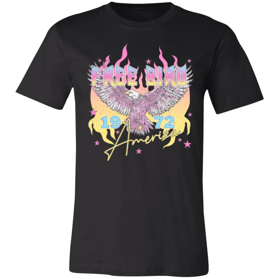 Freebird Vintage Bella Canvas Tee – Retro Rock-Inspired Style for Everyday Freedom