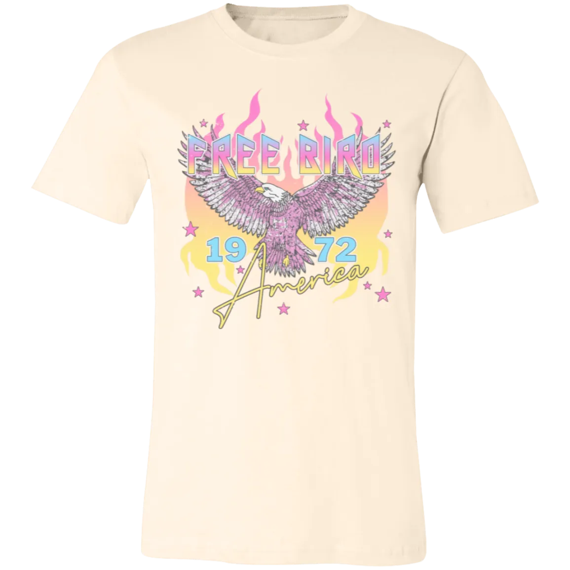 Freebird Vintage Bella Canvas Tee – Retro Rock-Inspired Style for Everyday Freedom