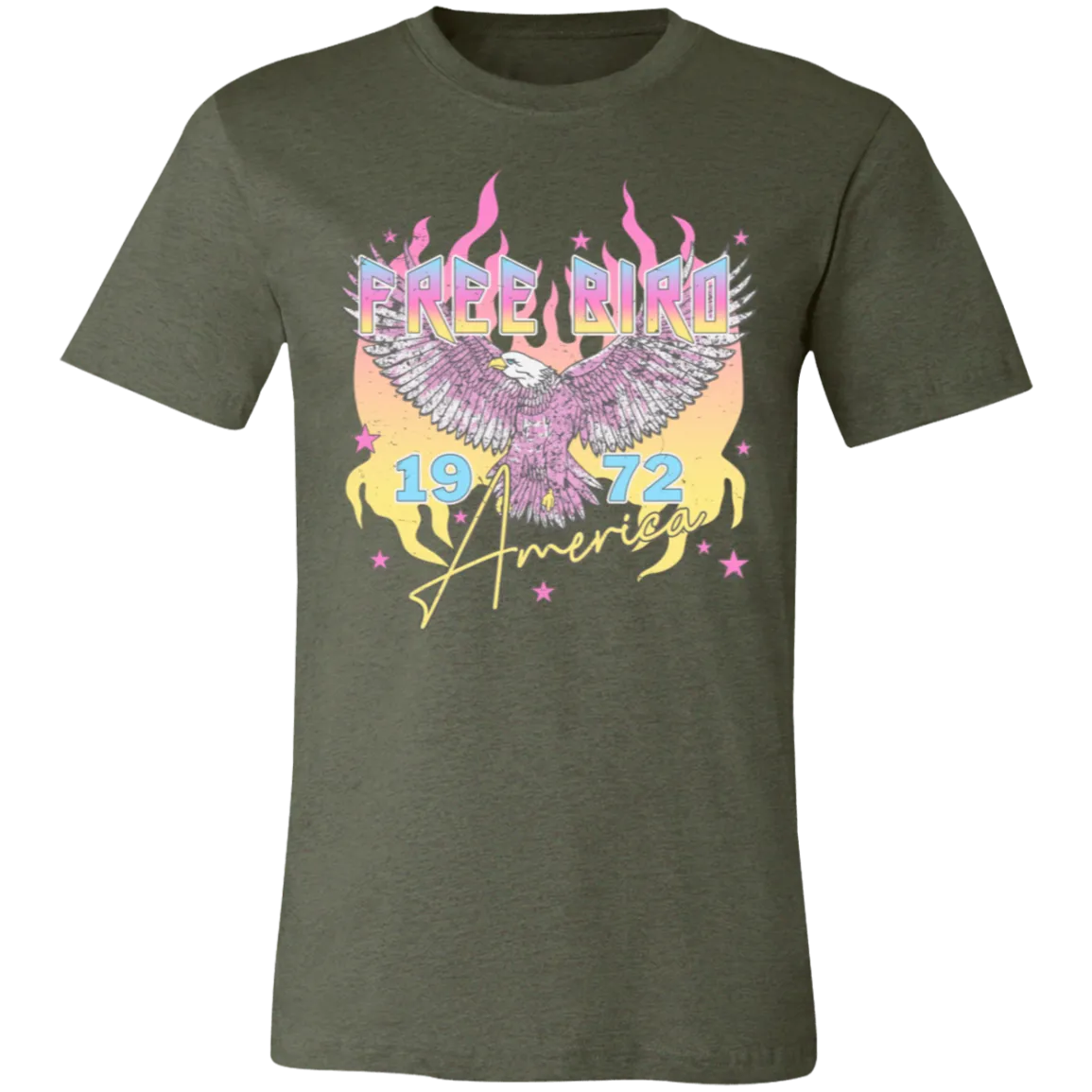 Freebird Vintage Bella Canvas Tee – Retro Rock-Inspired Style for Everyday Freedom