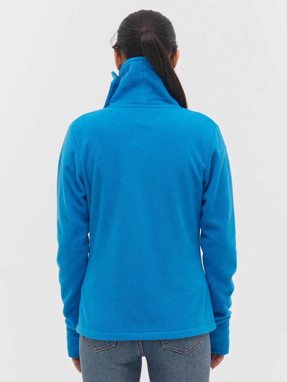 Funnel Microfleece Wrap Neck Zip-Up