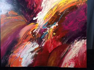 Galina Alkhutova Acrylic Painting "Shades of Love"