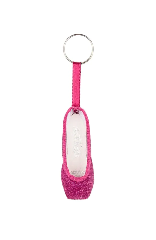 Glitter Pointe Shoe Keychain