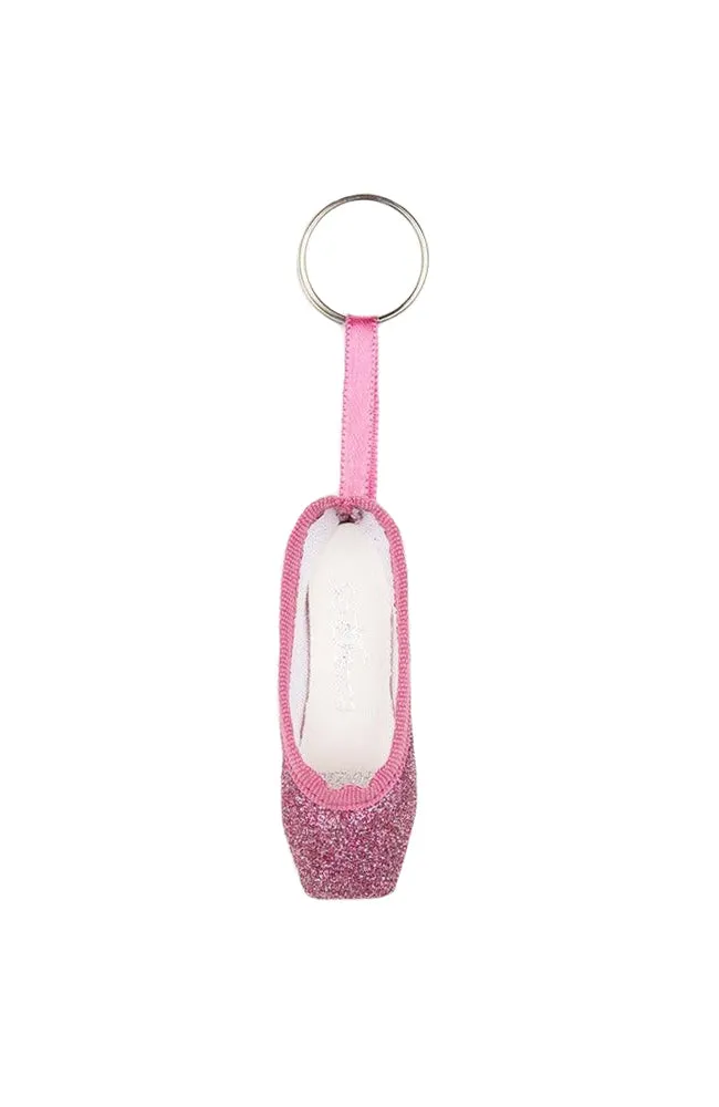 Glitter Pointe Shoe Keychain