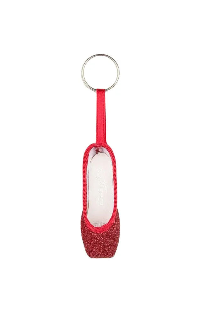Glitter Pointe Shoe Keychain