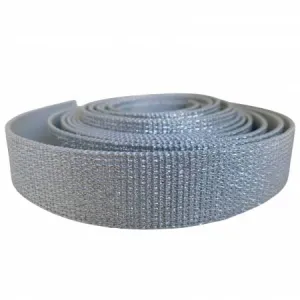Glitter Webbing Silver -- Sew Hungry Hippie