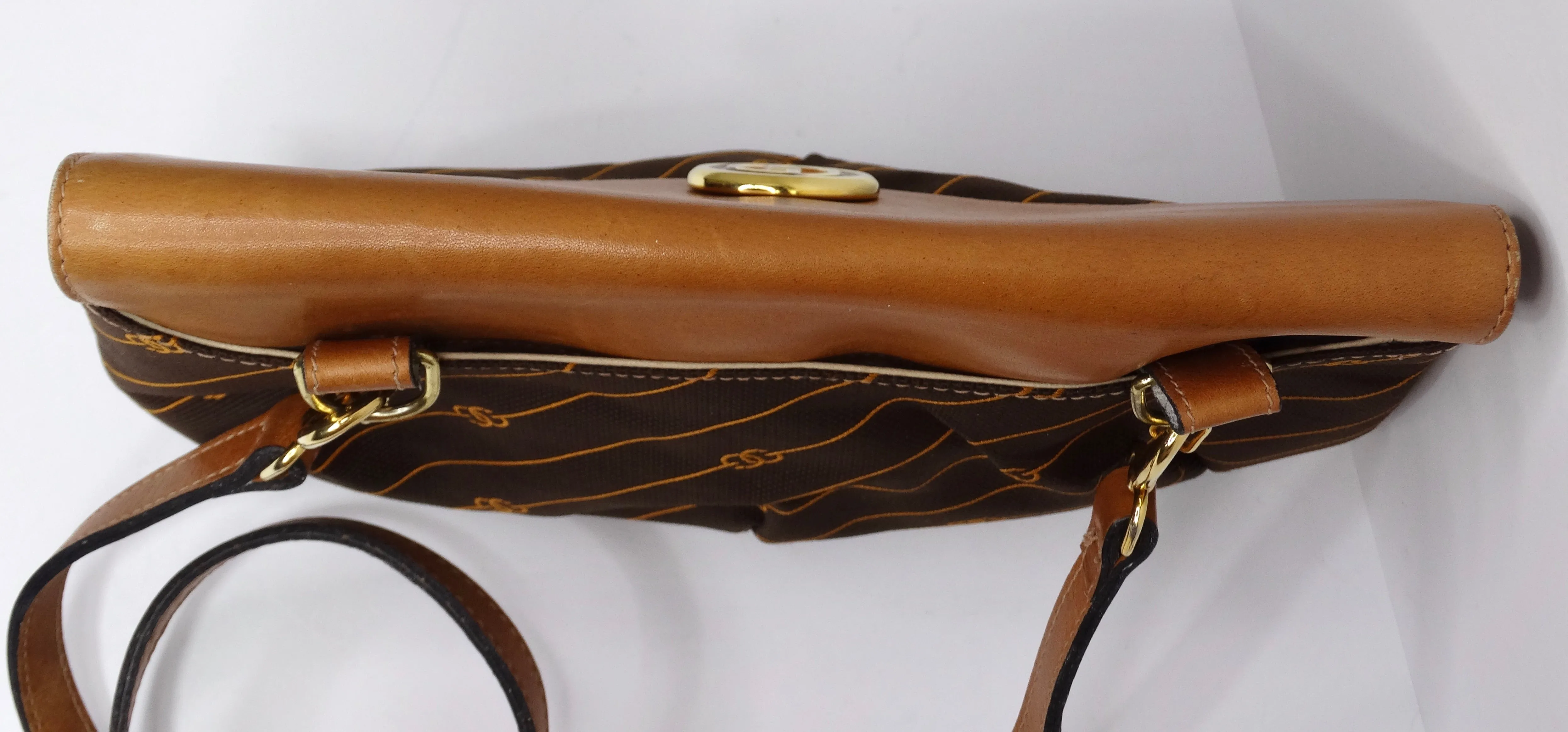 Gucci Striped Monogram Vintage Handbag