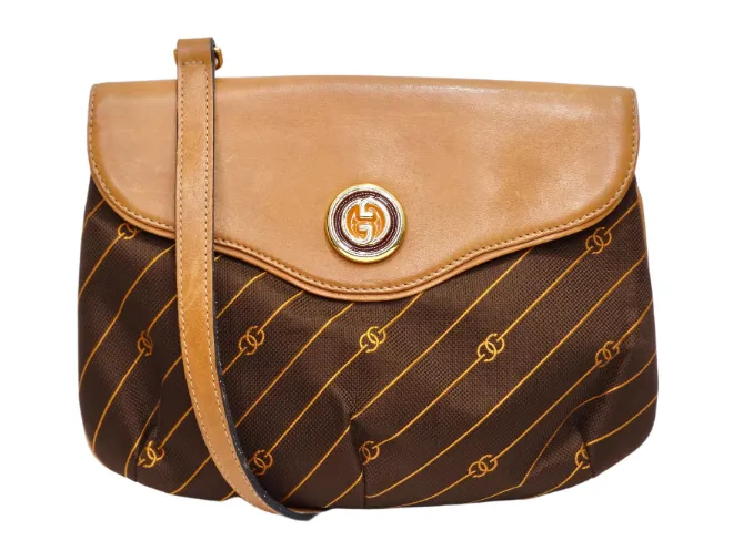 Gucci Striped Monogram Vintage Handbag