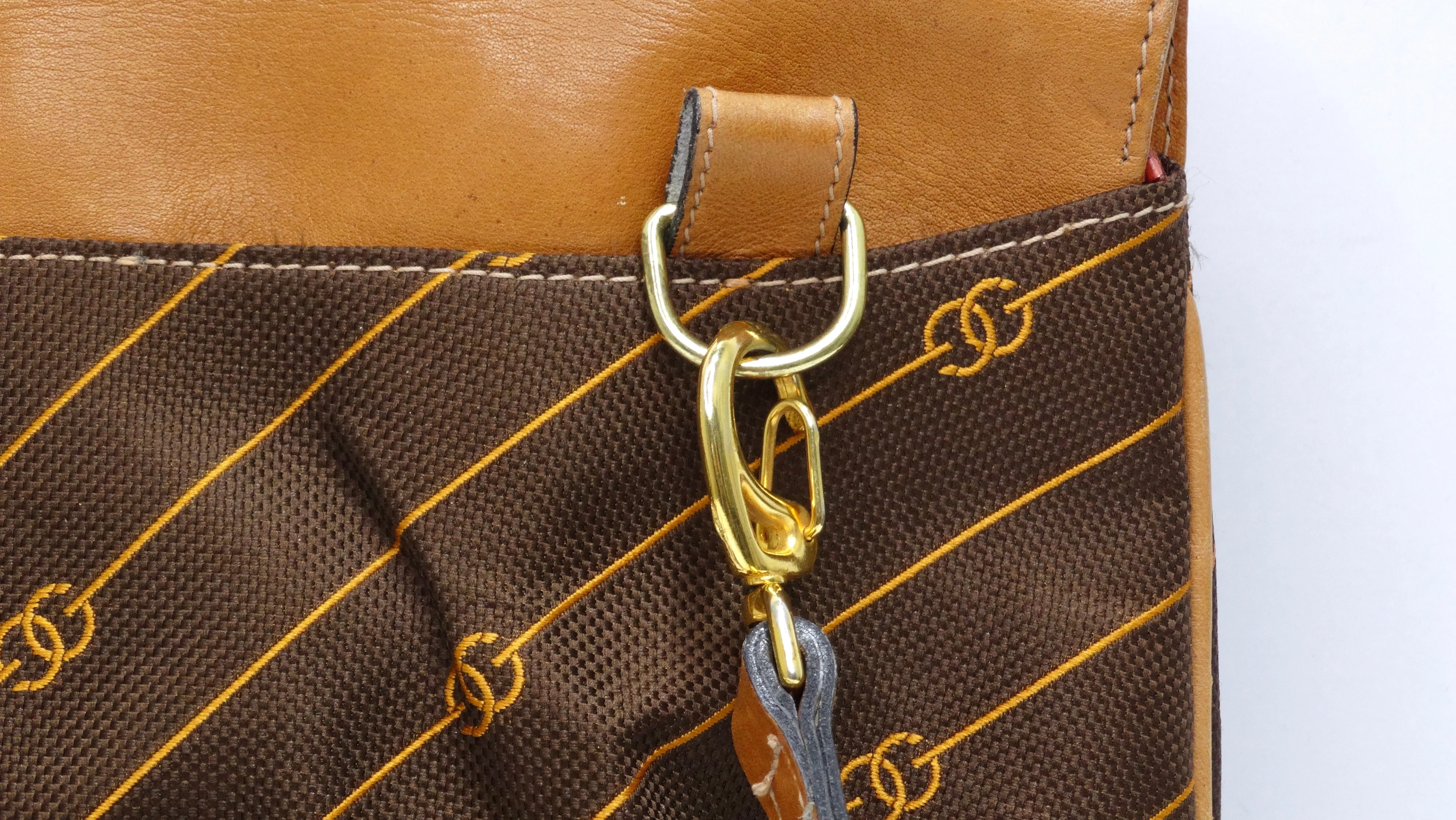 Gucci Striped Monogram Vintage Handbag