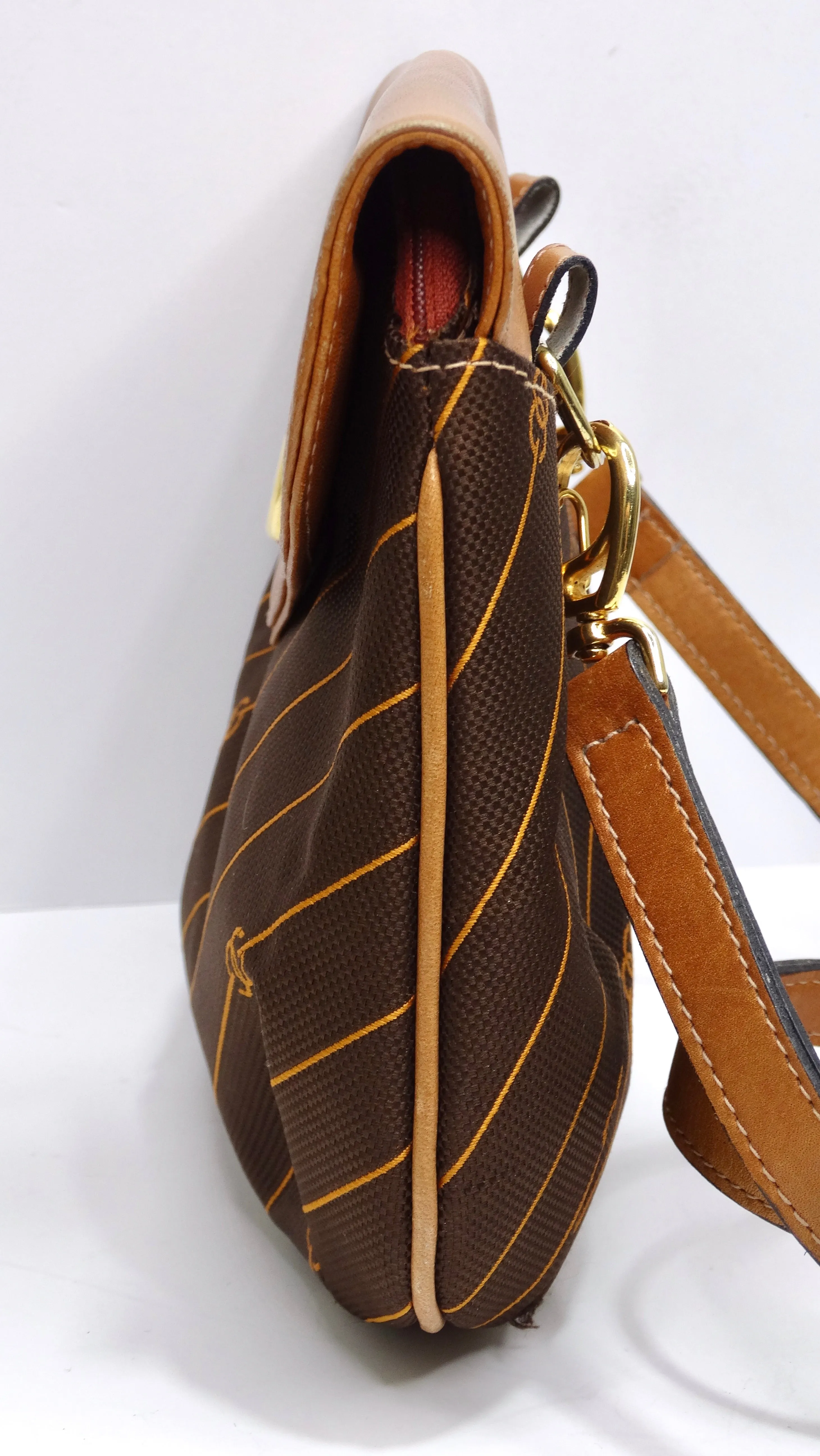 Gucci Striped Monogram Vintage Handbag
