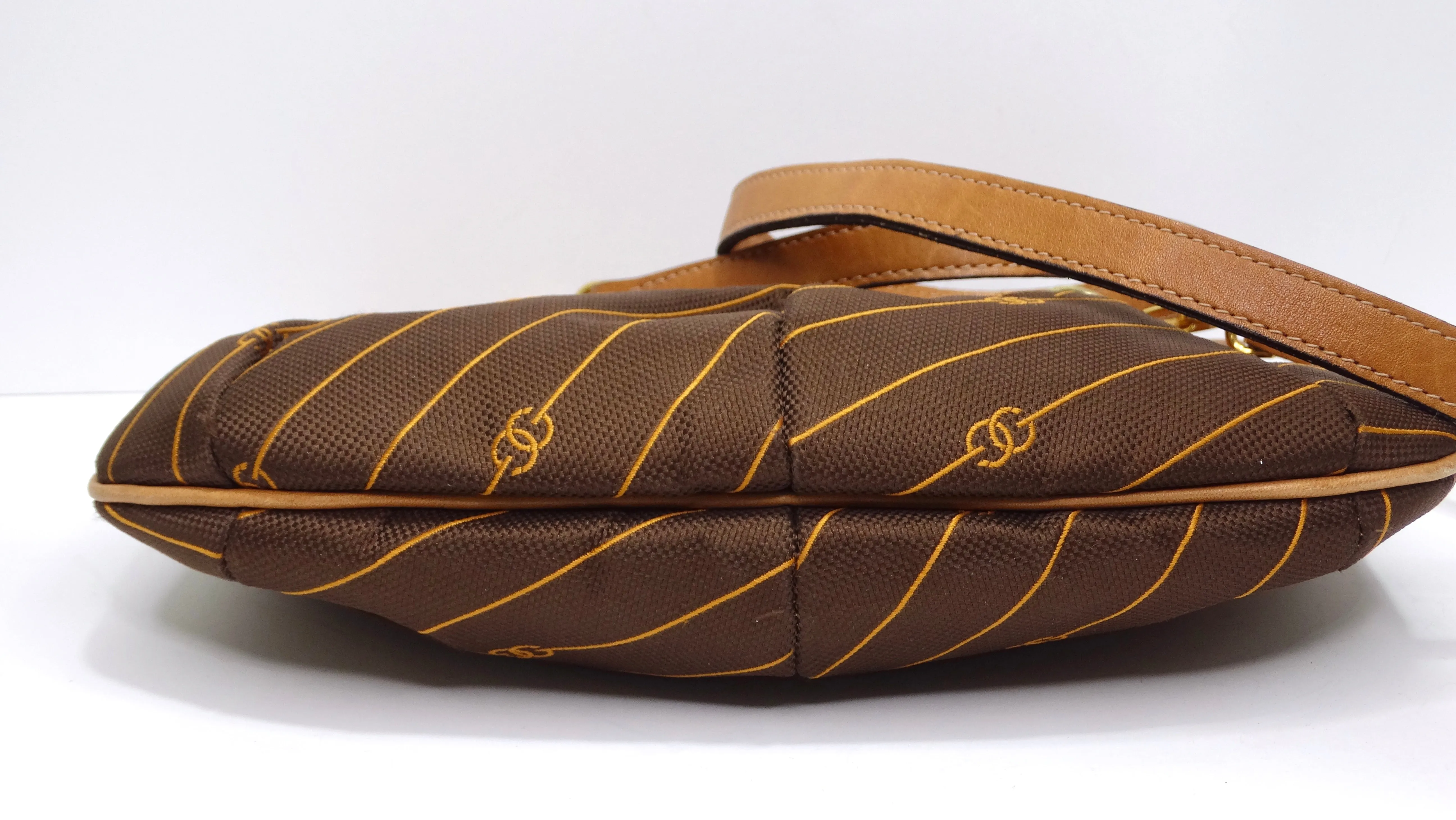 Gucci Striped Monogram Vintage Handbag