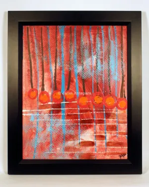 Hanging Flowers Original Canvas