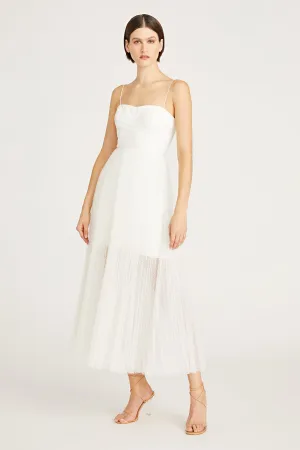 Harper Midi Dress in White by ML Monique Lhuillier - RENTAL