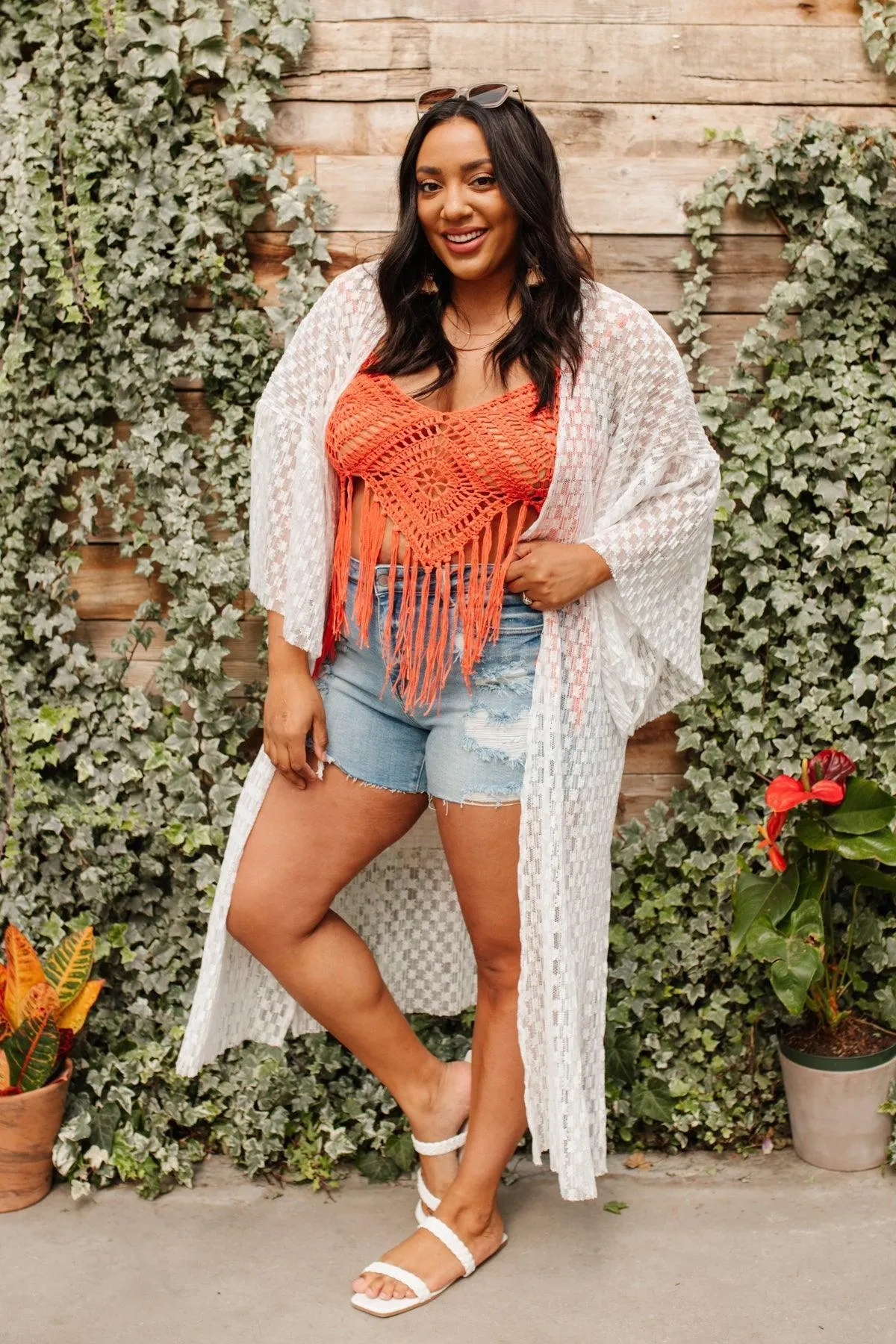 Hazel Blues® | Festival Fringe Tank in Orange