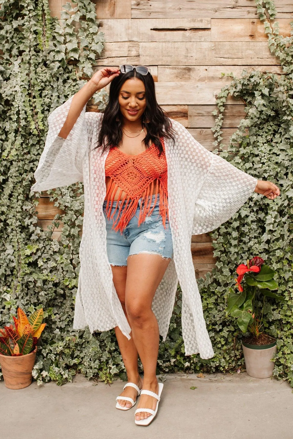 Hazel Blues® | Festival Fringe Tank in Orange