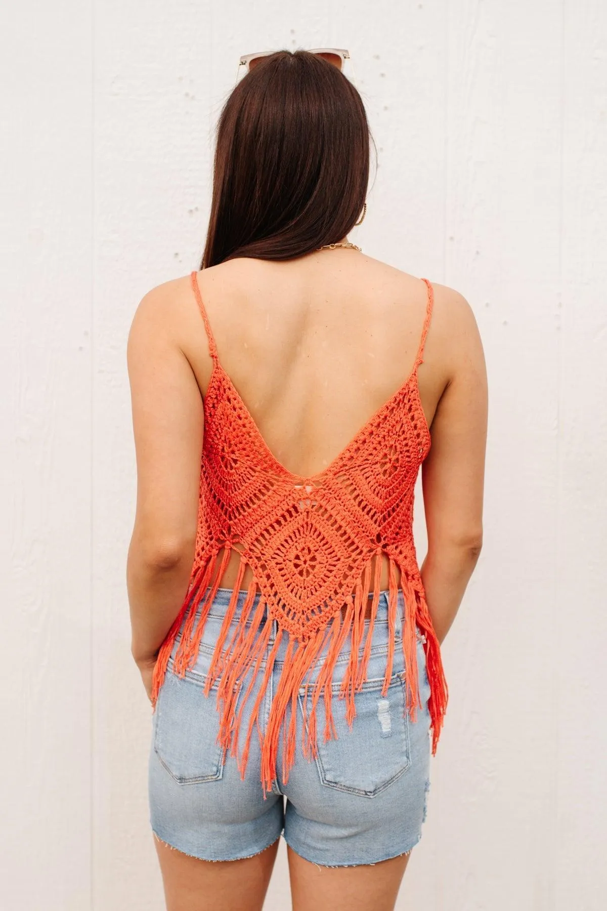 Hazel Blues® | Festival Fringe Tank in Orange