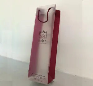 HDPE PRINTED WINE BAGS (CUSTOMIZABLE)