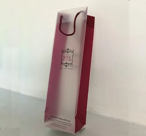 HDPE PRINTED WINE BAGS (CUSTOMIZABLE)