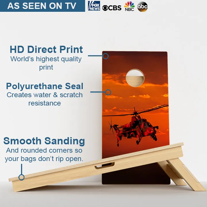 Helicopter Professional Cornhole Boards