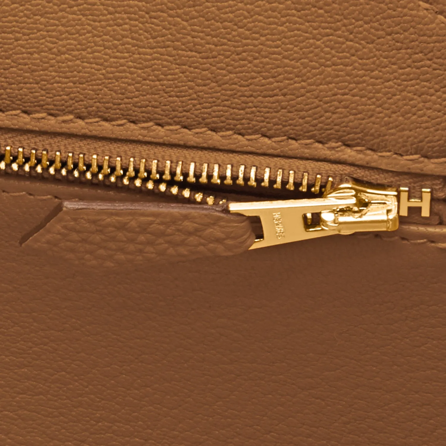 Hermes Birkin 35cm Bronze Dore Togo Gold Tan Khaki Bag