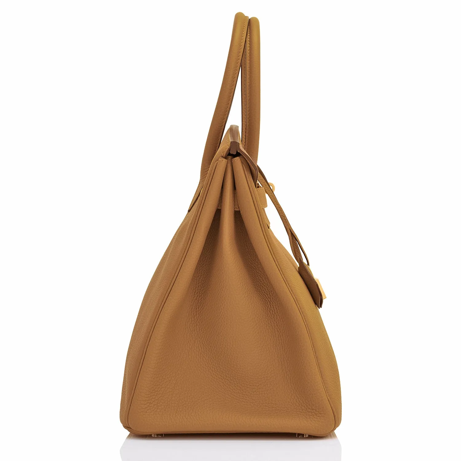 Hermes Birkin 35cm Bronze Dore Togo Gold Tan Khaki Bag
