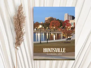 Huntsville Retro Wall Art, Alabama, USA