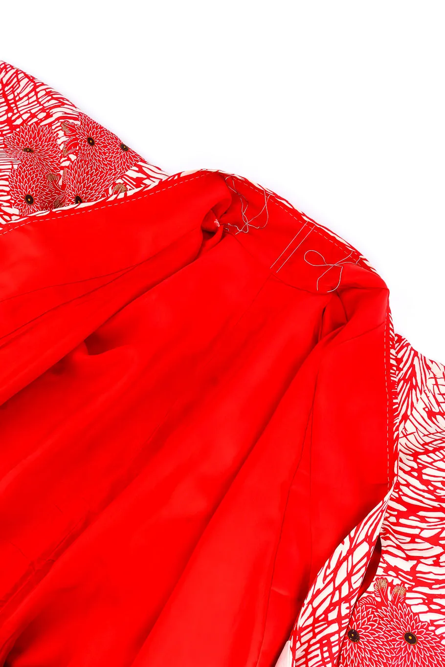Japanese Red Winter Floral Kimono
