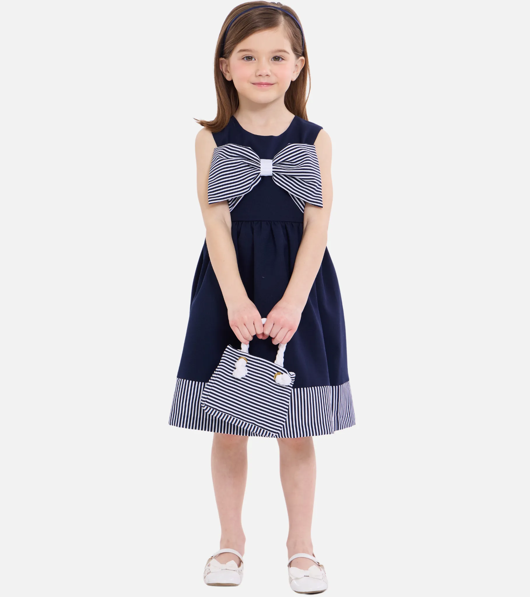 Jenny Nautical Dress with Bag