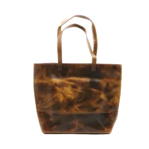 Juneau Leather Tote - Antique Brown