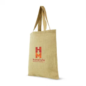 Jute Shopping Bag with cotton webbed handles