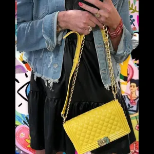 Kelly Jelly Quilted Bag in Sunshine