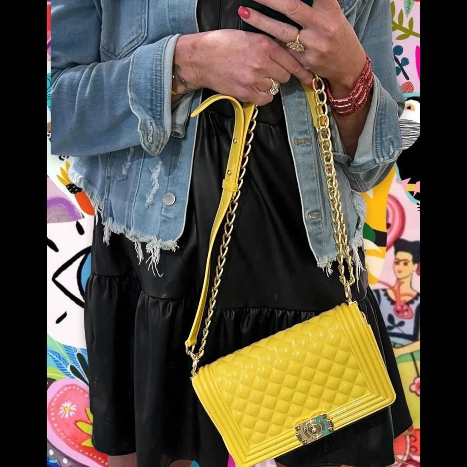 Kelly Jelly Quilted Bag in Sunshine