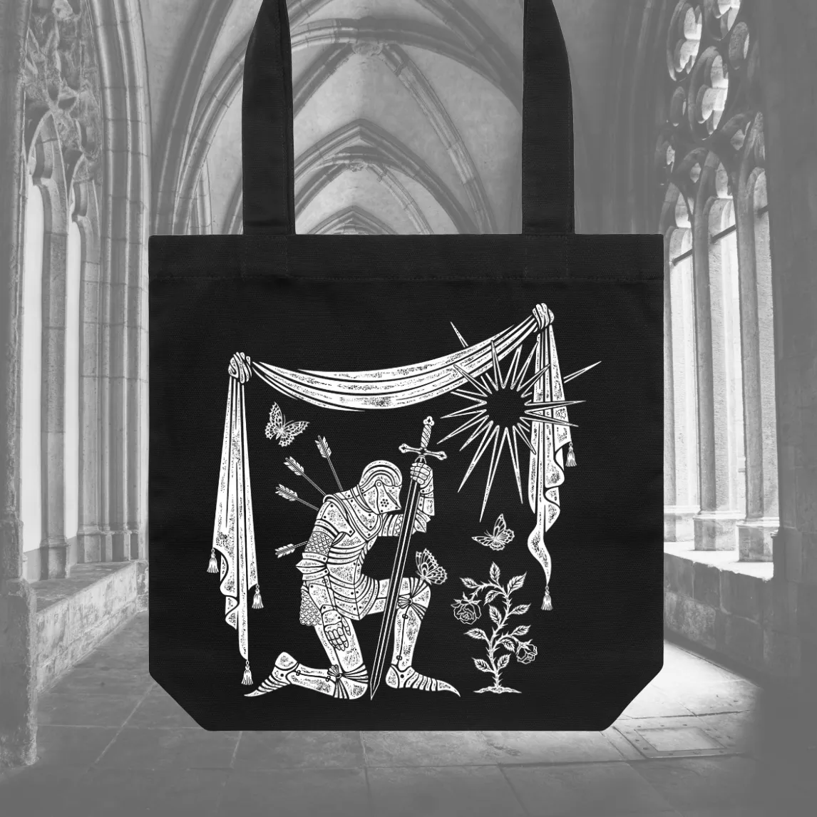 Kneeling Knight Tote