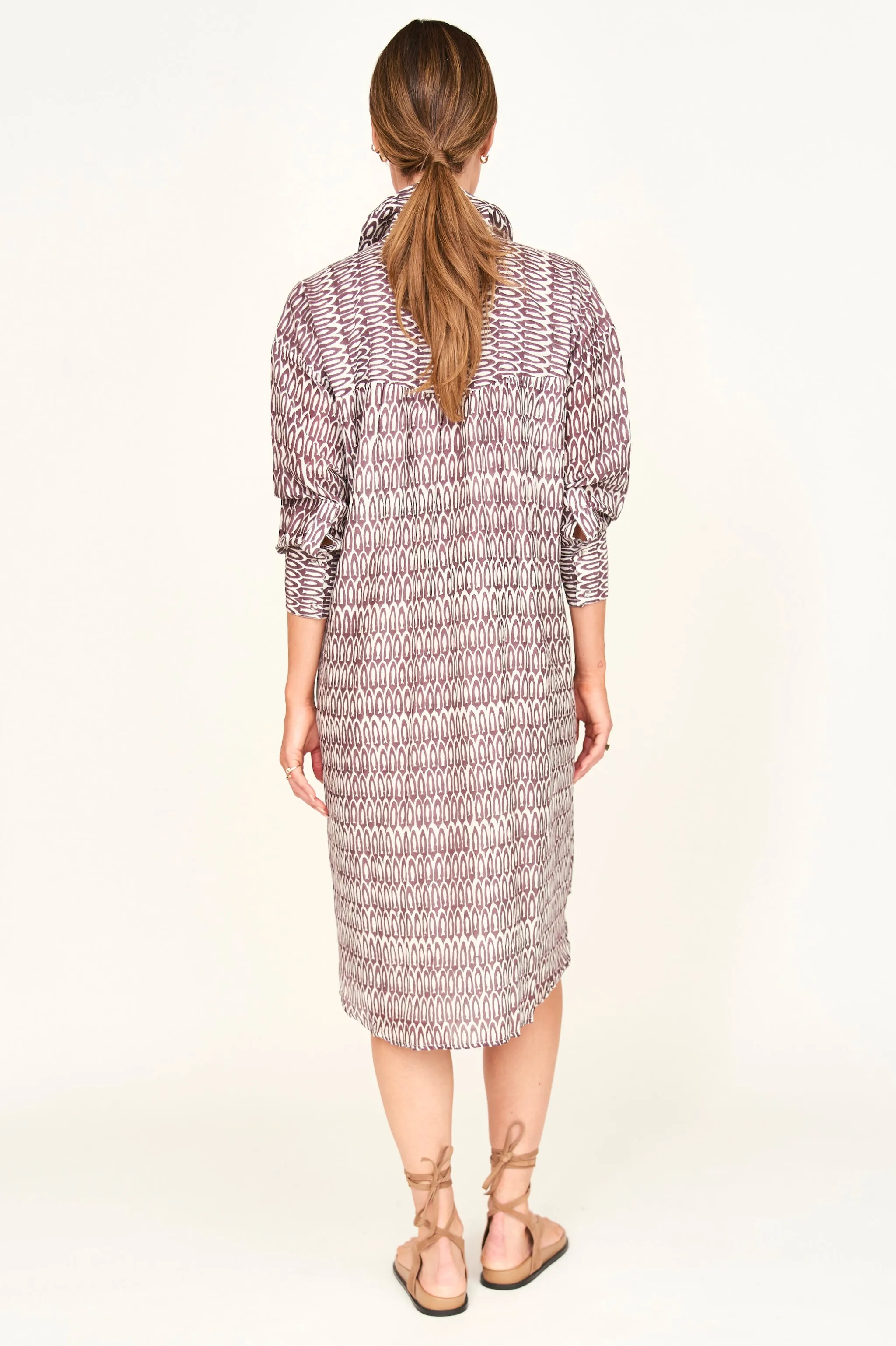 Kyoto House Dress in Grappa Minnow