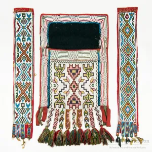 Late 19th Century Chippewa Bandolier Bag Parts