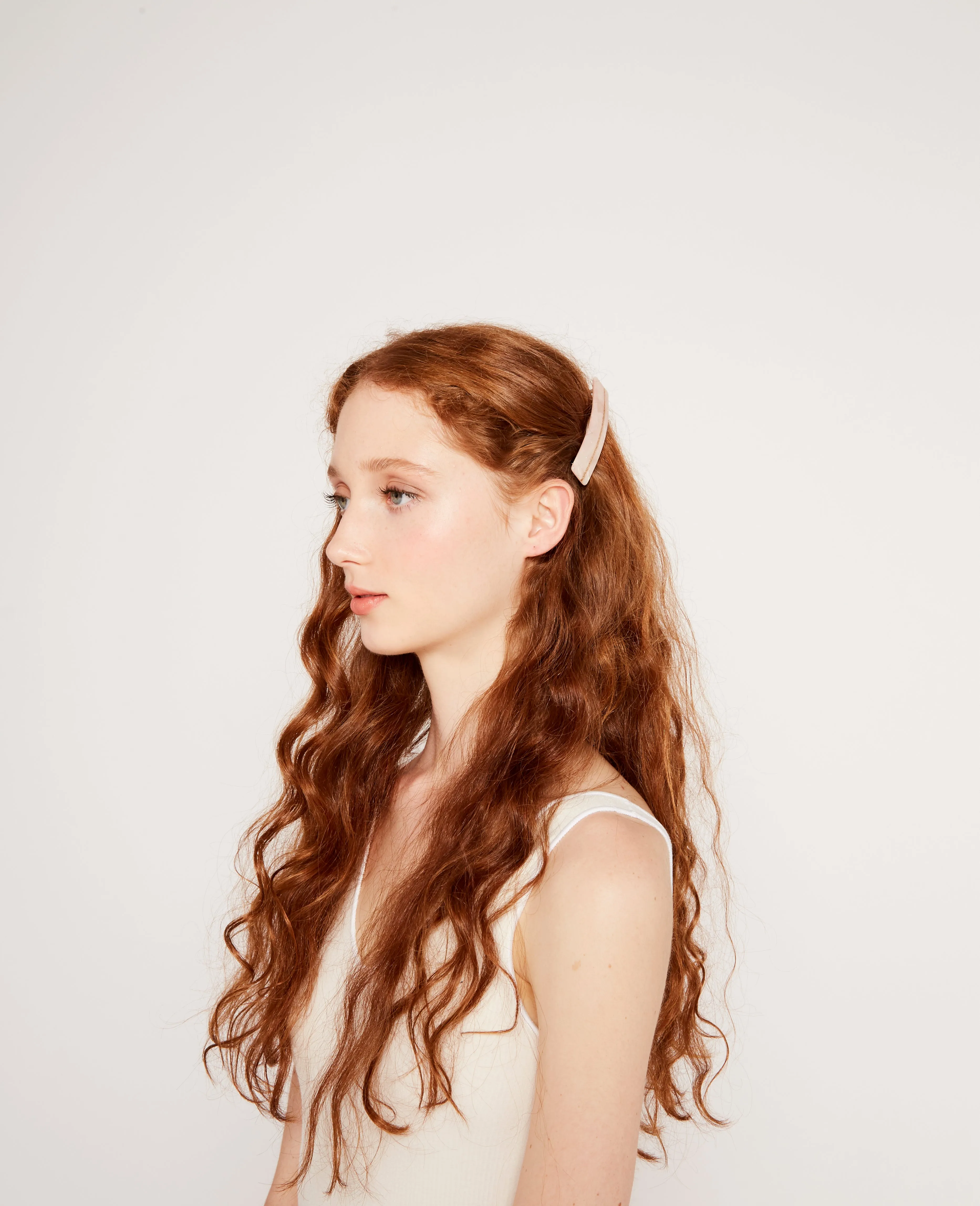 Lena striped barrette in pink