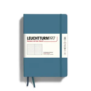 Leuchtturm 1917 Stone Blue Hardcover Dotted Medium A5 Notebook