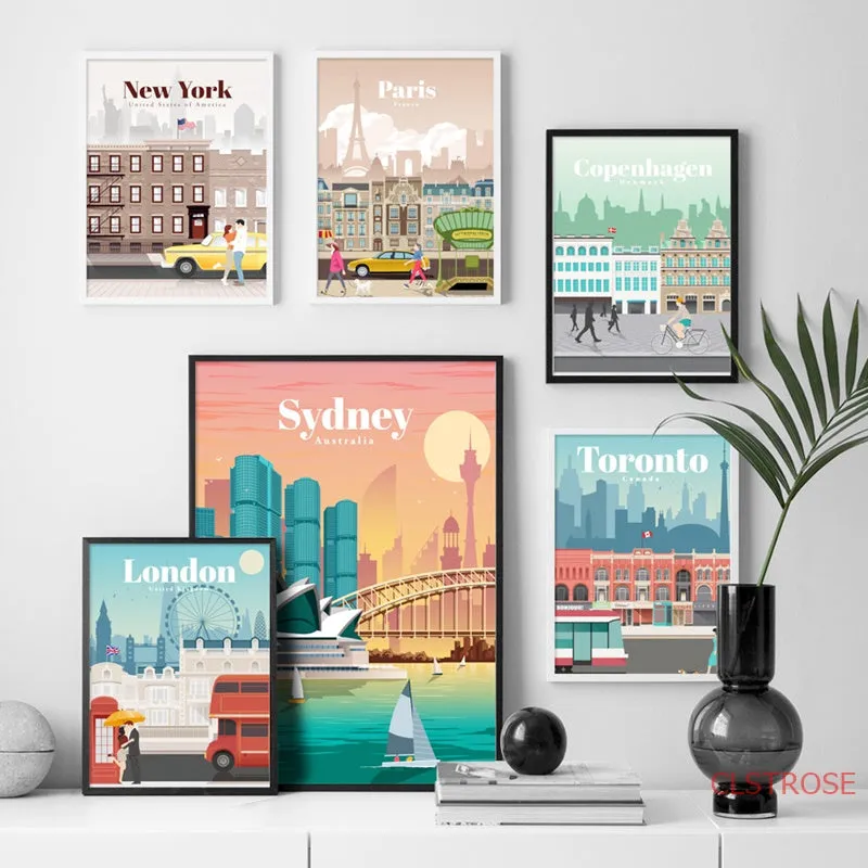 London New York Paris Spain City