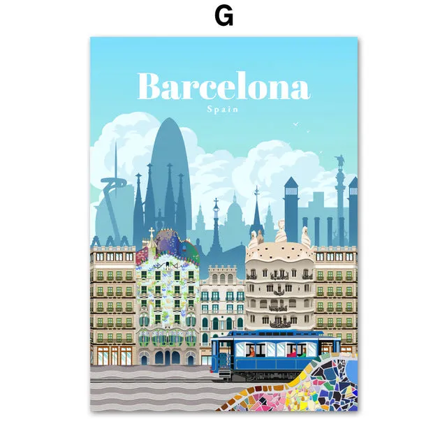 London New York Paris Spain City