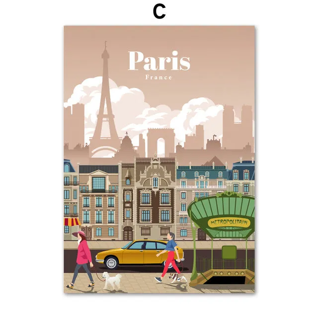 London New York Paris Spain City