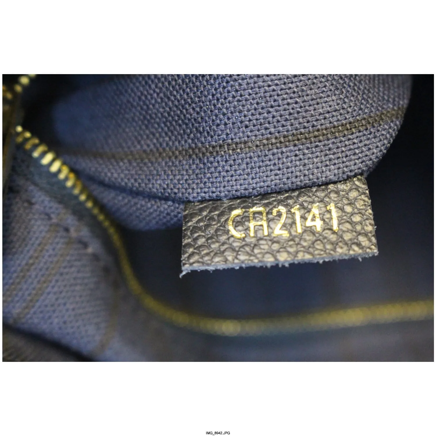 LOUIS VUITTON Artsy MM Blue Empreinte Infini Monogram Shoulder Bag