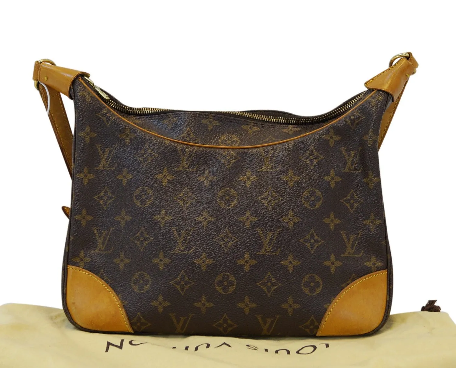 LOUIS VUITTON Monogram Canvas Boulongne Brown Shoulder Bag