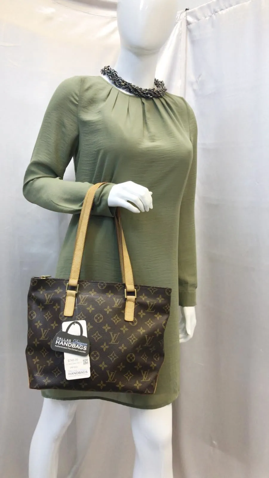 LOUIS VUITTON Monogram Canvas Cabas Piano Shoulder Bag - Sale