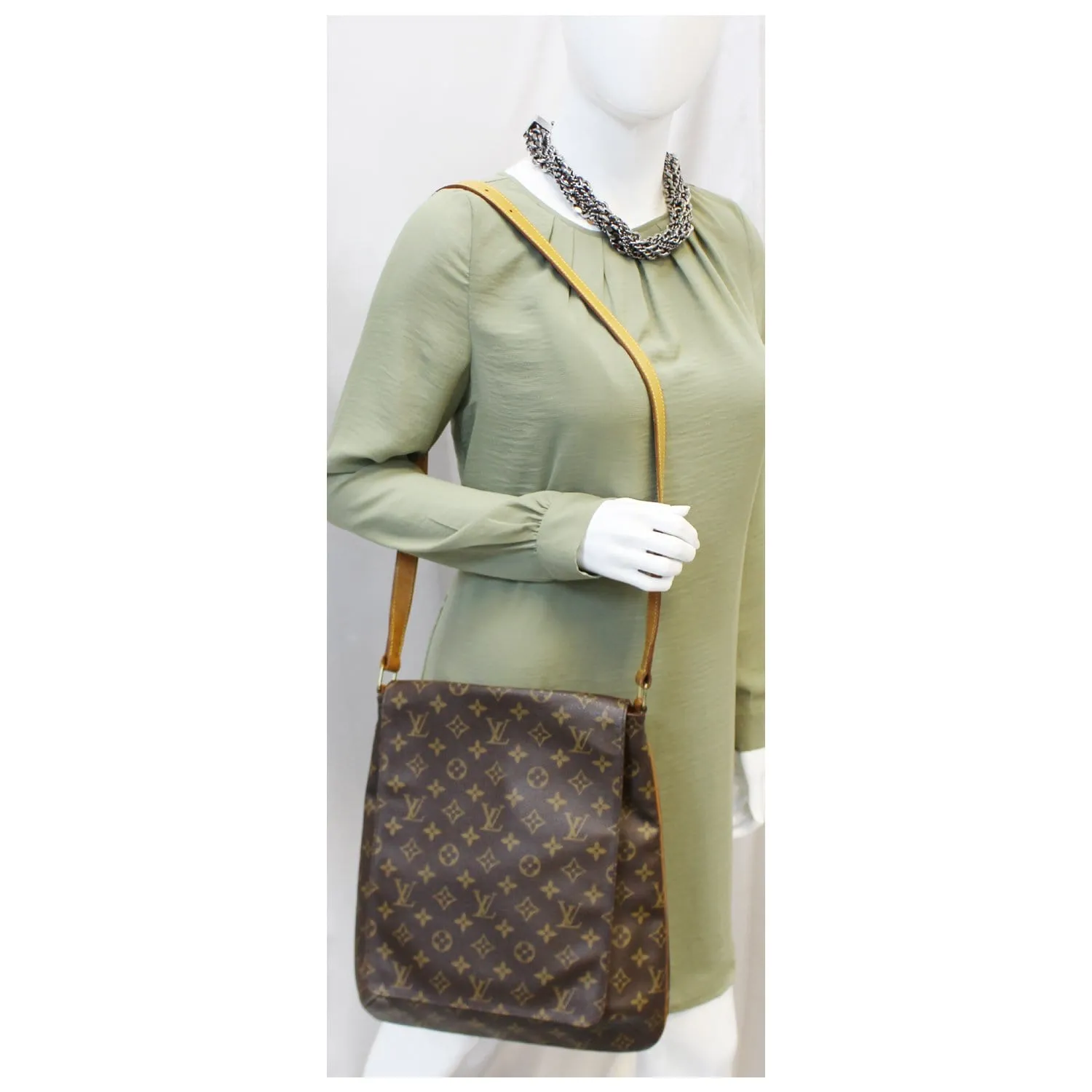 LOUIS VUITTON Musette Salsa GM Monogram Canvas Crossbody Bag